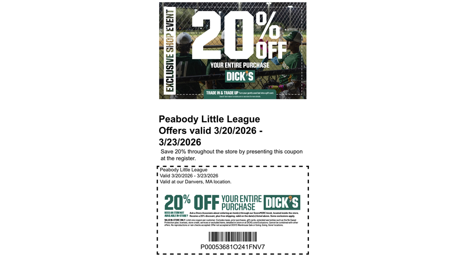 2026 Dick's Sports Shopping Event 3/20-3/23